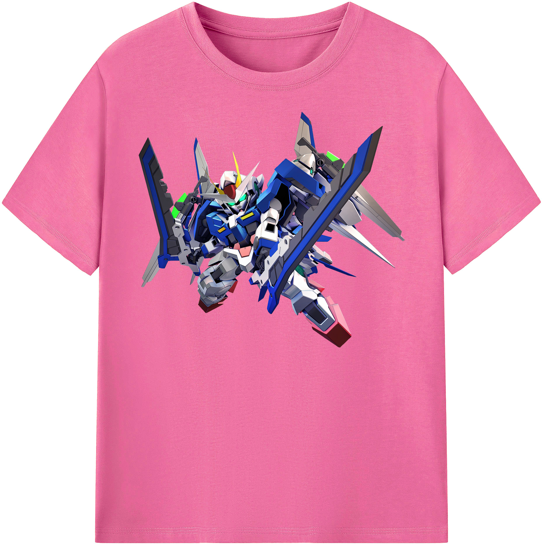 （画像用） 機動戦士ガンダム Mobile Suit Gundam レディースカジュアルプリントTシャツ（綿100％）